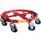 Pake Handling Tools Steel Drum Dolly, 2000 lb. Cap, 55 Gal Drum, 8 Swivel Phenolic Casters PAKDL11 - alternate 1